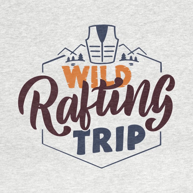 Wild Rafting Trip. - T-shirt Aventure by B-BUZZ